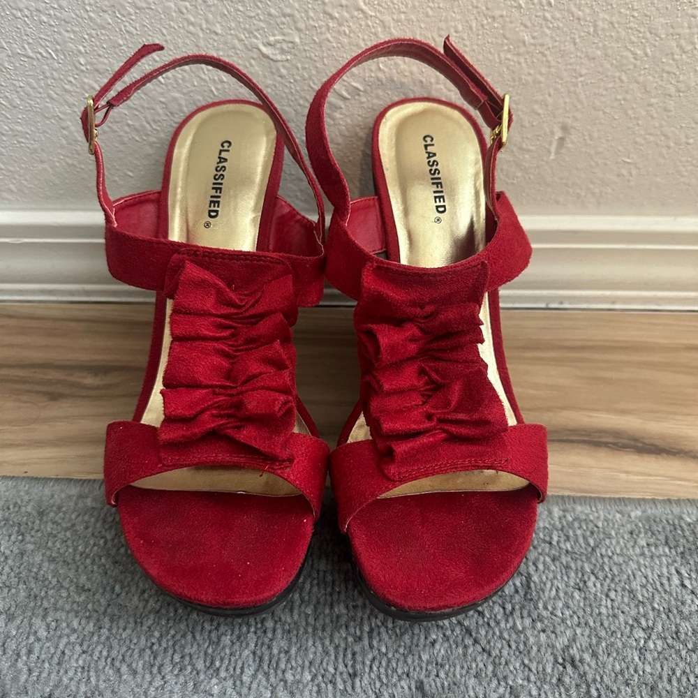 Classified Women's Red Sandals